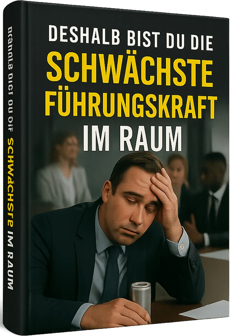E‑Book-Cover: Deshalb bist du die schwächste Führungskraft im Raum